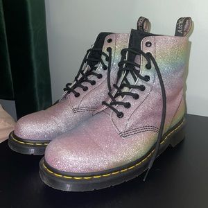 ✨SOLD✨ RARE Dr. Martens 1460 Pascal Glitter Rainbow